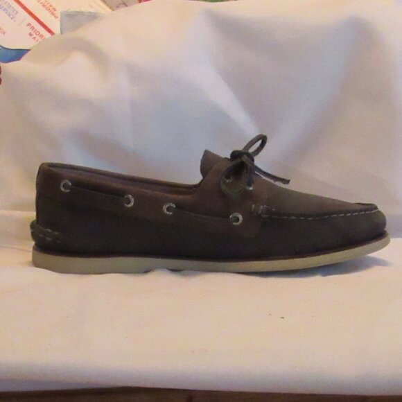 Sperry Top-Sider GOLD CUP Blue/Brown Men's 2-Eye Camino Boat Shoe Size 11 - Picture 4 of 12